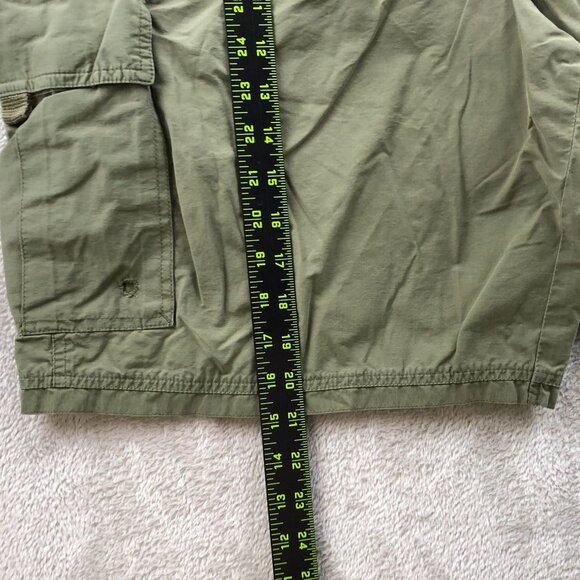Walt Disney Word Mens Cargo Shorts Large Green Elastic Waist Drawstring Casual - Picture 6 of 13